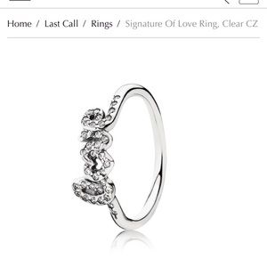 Pandora Signature of Love Ring